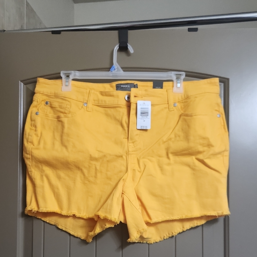 Torrid Yellow Jean Shorts for Women